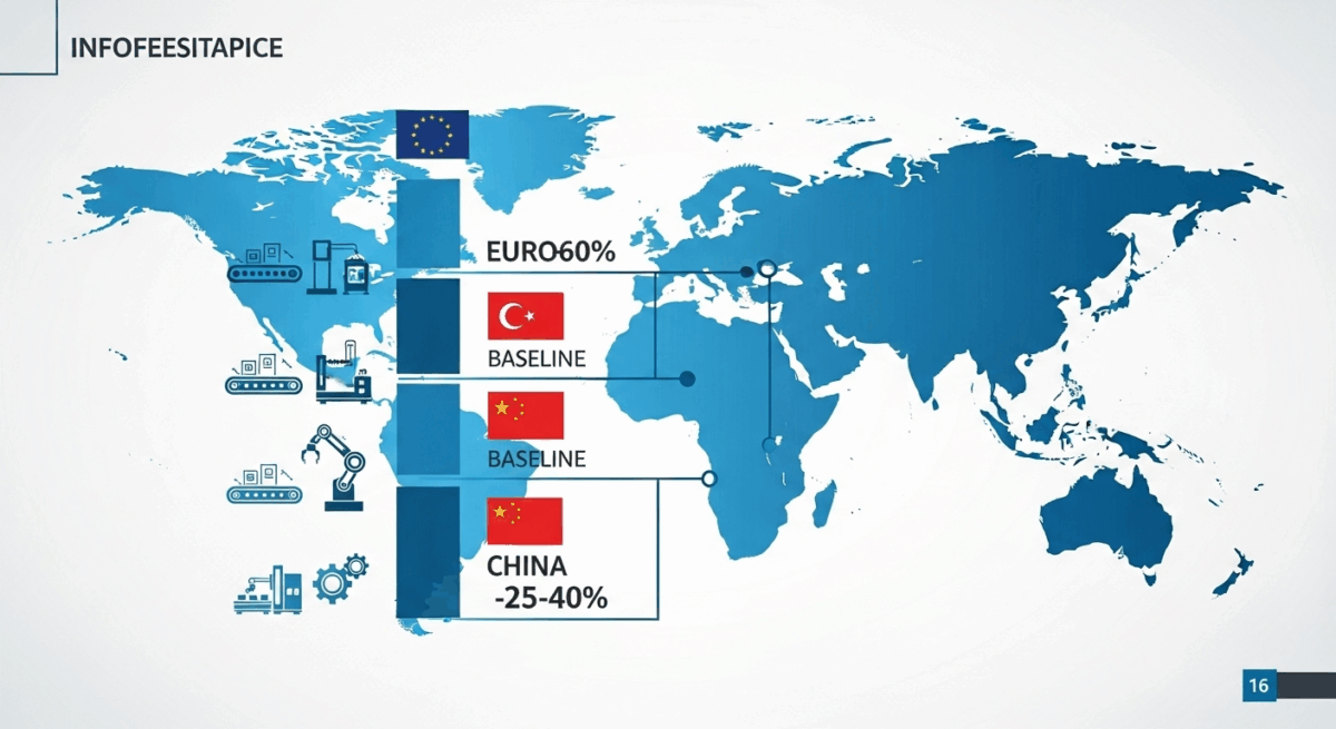 Price comparison of European, Turkish, and Chinese food manufacturing equipment